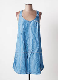 Robe courte coupe évasée fines bretelles bleu BANANA MOON femme