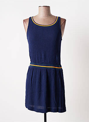 Robe courte sans manche sans manche bleu BANANA MOON femme