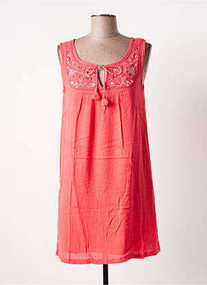 Robe courte sans manche sans manche rose BANANA MOON femme