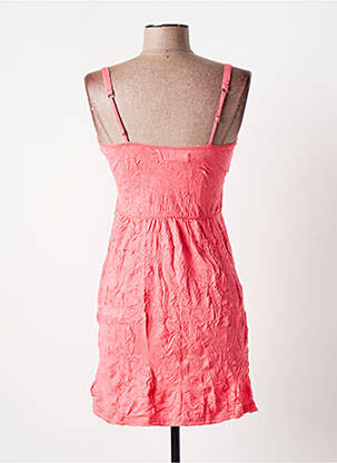 Robe courte coupe cintrée fines bretelles rose BANANA MOON femme