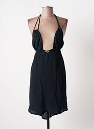 Robe mi-longue coupe fluide fines bretelles bleu BANANA MOON femme