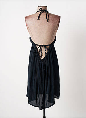 Robe mi-longue coupe fluide fines bretelles bleu BANANA MOON femme