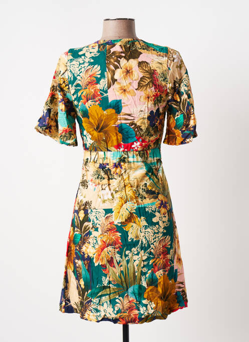 Robe courte manches courtes manches courtes bleu BANANA MOON femme