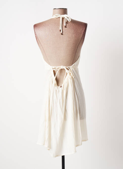 Robe mi-longue beige BANANA MOON pour femme