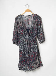 Robe courte manches 3/4 manches 3/4 bleu BANANA MOON femme