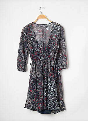 Robe courte manches 3/4 manches 3/4 bleu BANANA MOON femme