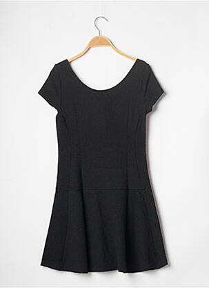 Robe courte manches courtes manches courtes noir BANANA MOON femme