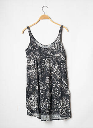 Robe de plage tissage crêpe gris BANANA MOON femme