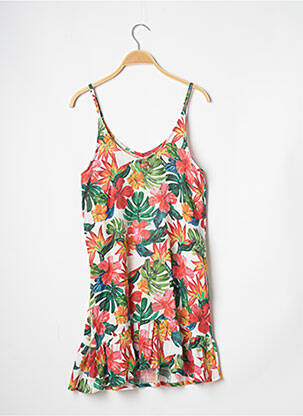 Robe de plage tissage crêpe vert BANANA MOON femme