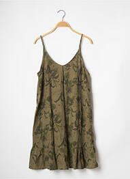 Robe de plage tissage crêpe vert BANANA MOON femme