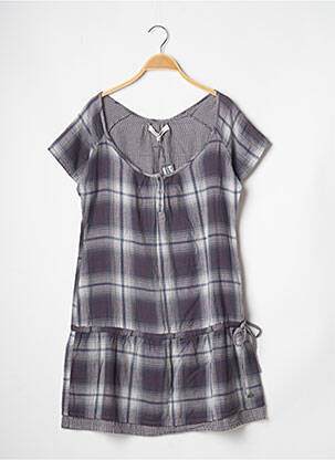 Robe courte manches courtes manches courtes bleu BANANA MOON femme
