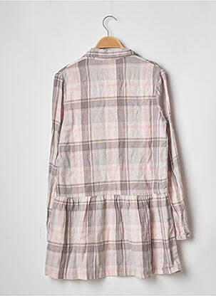 Robe courte coupe évasée manches longues rose BANANA MOON femme