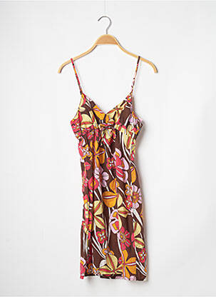 Nuisette/combinette col v marron BANANA MOON femme