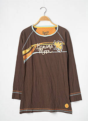 Chemise de nuit sérigraphie marron BANANA MOON femme