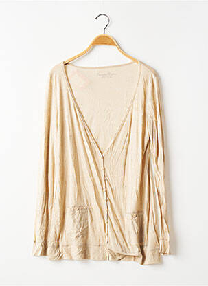 Gilet manches longues stretch beige BANANA MOON femme