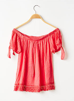 Top manches courtes manches courtes rose BANANA MOON femme