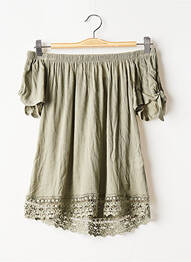Top manches courtes manches courtes vert BANANA MOON femme