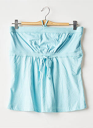 Top tissage jersey sans manche bleu BANANA MOON femme