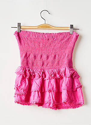 Top stretch sans manche rose BANANA MOON femme