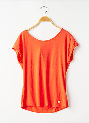 T-shirt stretch manches courtes orange BANANA MOON femme