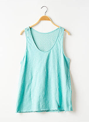 Top stretch sans manche bleu BANANA MOON femme