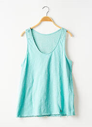 Top stretch sans manche bleu BANANA MOON femme