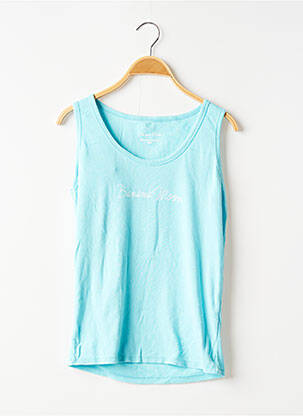 Débardeur coupe droite sans manche bleu BANANA MOON femme