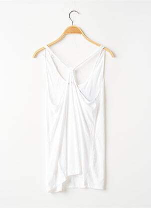 T-shirt coupe droite fines bretelles blanc BANANA MOON femme
