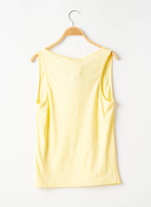Débardeur stretch sans manche jaune BANANA MOON femme