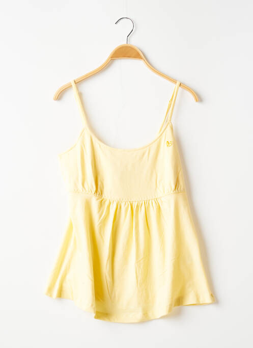 T-shirt stretch fines bretelles jaune BANANA MOON femme