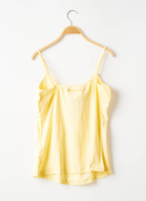 T-shirt stretch fines bretelles jaune BANANA MOON femme