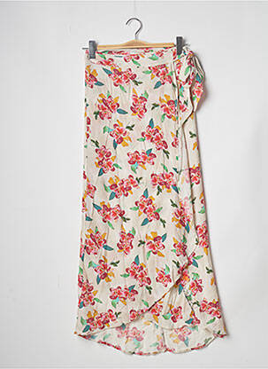 Jupe longue coupe droite rose BANANA MOON femme