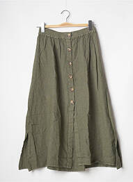 Jupe longue taille normale vert BANANA MOON femme