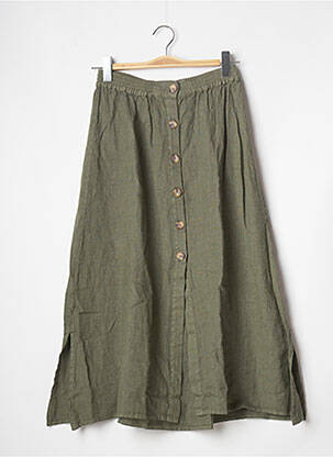 Jupe longue taille normale vert BANANA MOON femme