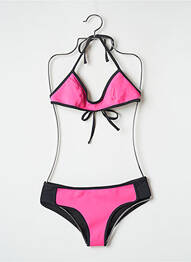 Maillot de bain 2 pièces stretch rose BANANA MOON femme
