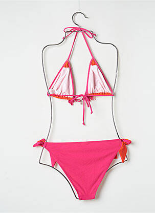 Maillot de bain 2 pièces stretch haut triangles rose BANANA MOON femme