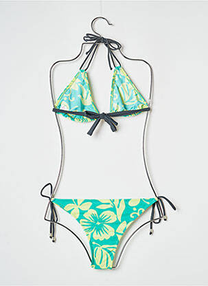 Maillot de bain 2 pièces stretch vert BANANA MOON femme