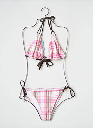 Maillot de bain 2 pièces stretch rose BANANA MOON femme