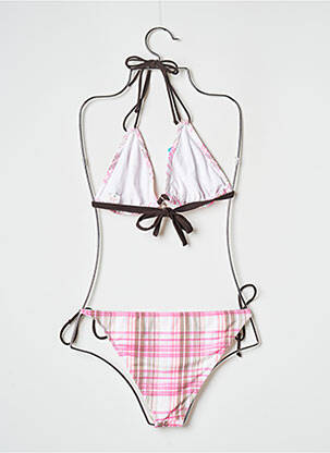 Maillot de bain 2 pièces stretch rose BANANA MOON femme