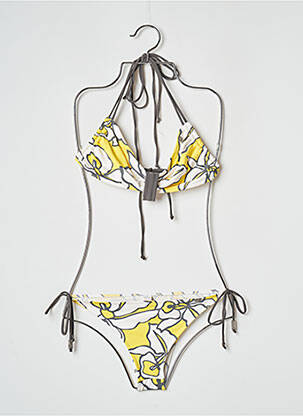 Maillot de bain 2 pièces stretch jaune BANANA MOON femme