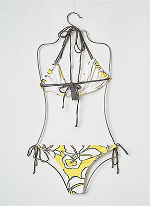 Maillot de bain 2 pièces stretch jaune BANANA MOON femme