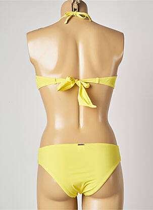 Maillot de bain 2 pièces stretch haut soutien-gorge moulé jaune BANANA MOON femme