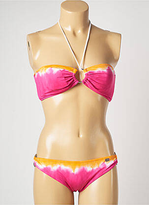 Maillot de bain 2 pièces stretch rose BANANA MOON femme