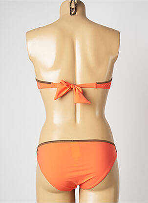 Maillot de bain 2 pièces stretch haut soutien-gorge moulé orange BANANA MOON femme