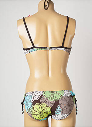 Maillot de bain 2 pièces stretch haut soutien-gorge push-up vert BANANA MOON femme