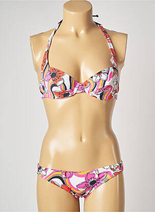 Maillot de bain 2 pièces stretch rose BANANA MOON femme