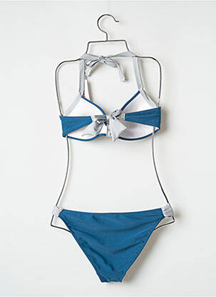 Maillot de bain 2 pièces stretch haut soutien-gorge moulé bleu BANANA MOON femme