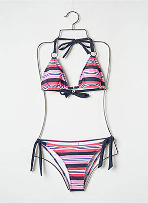 Maillot de bain 2 pièces stretch haut soutien-gorge moulé rose BANANA MOON femme