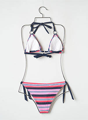 Maillot de bain 2 pièces stretch haut soutien-gorge moulé rose BANANA MOON femme