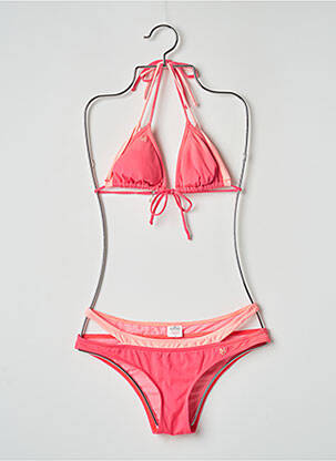 Maillot de bain 2 pièces stretch haut soutien-gorge moulé rose BANANA MOON femme